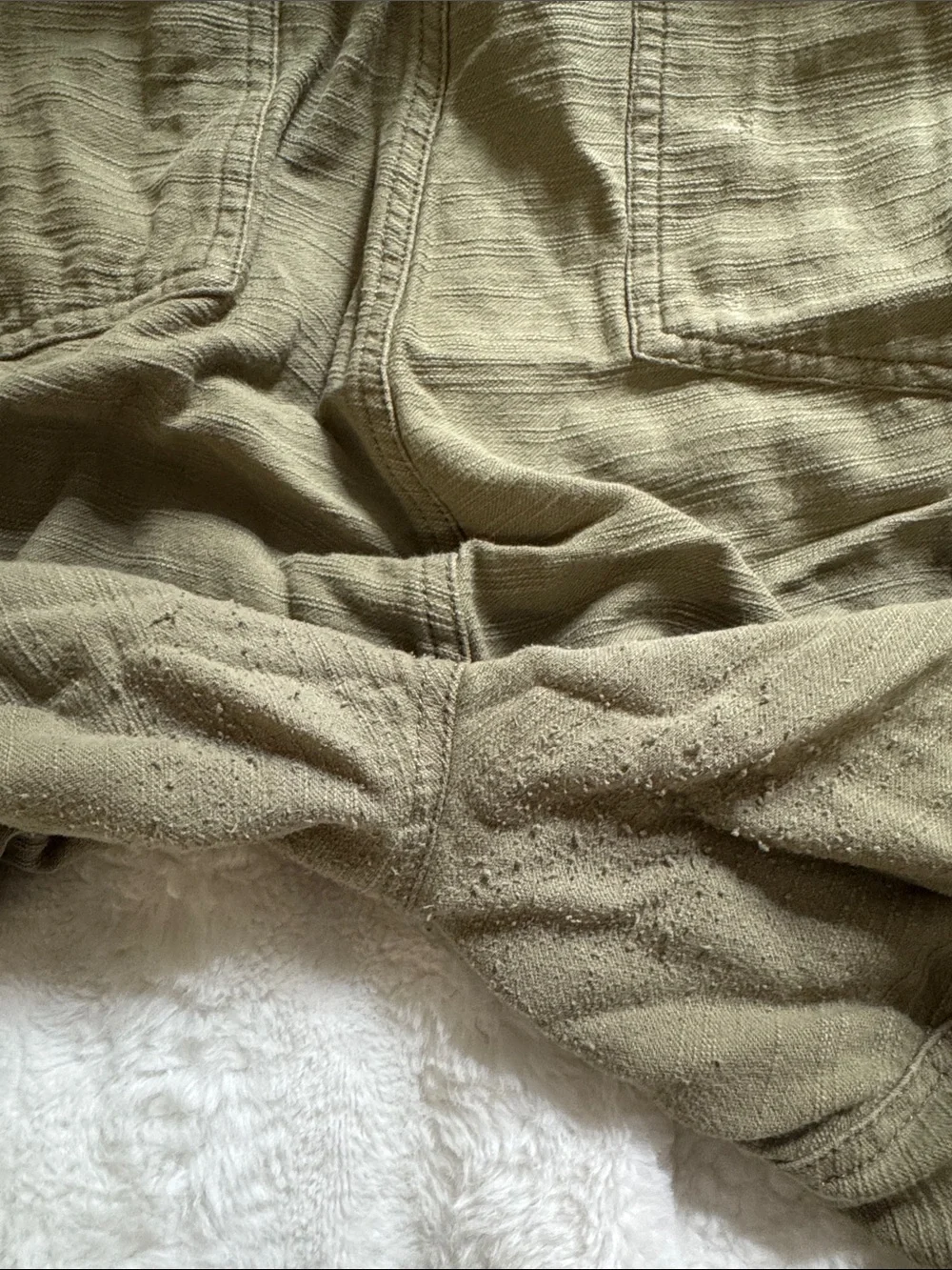 Free People Olive Green Utility Pants
